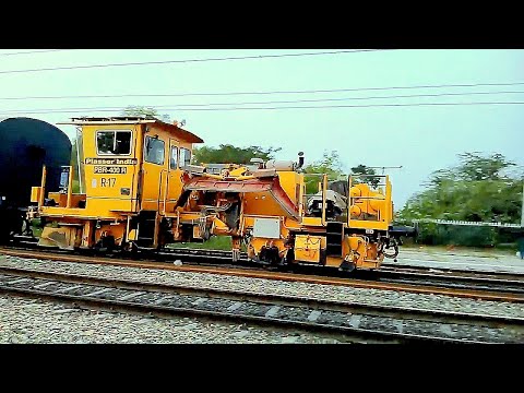 PLASSER INDIA's BALLAST REGULATING MACHINE - PBR 400R showing its speed potential