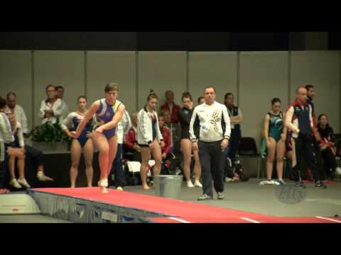 ALIEKSIEIEVA Daria (UKR) - 2015 Trampoline Worlds - Qualification TU Routine 2