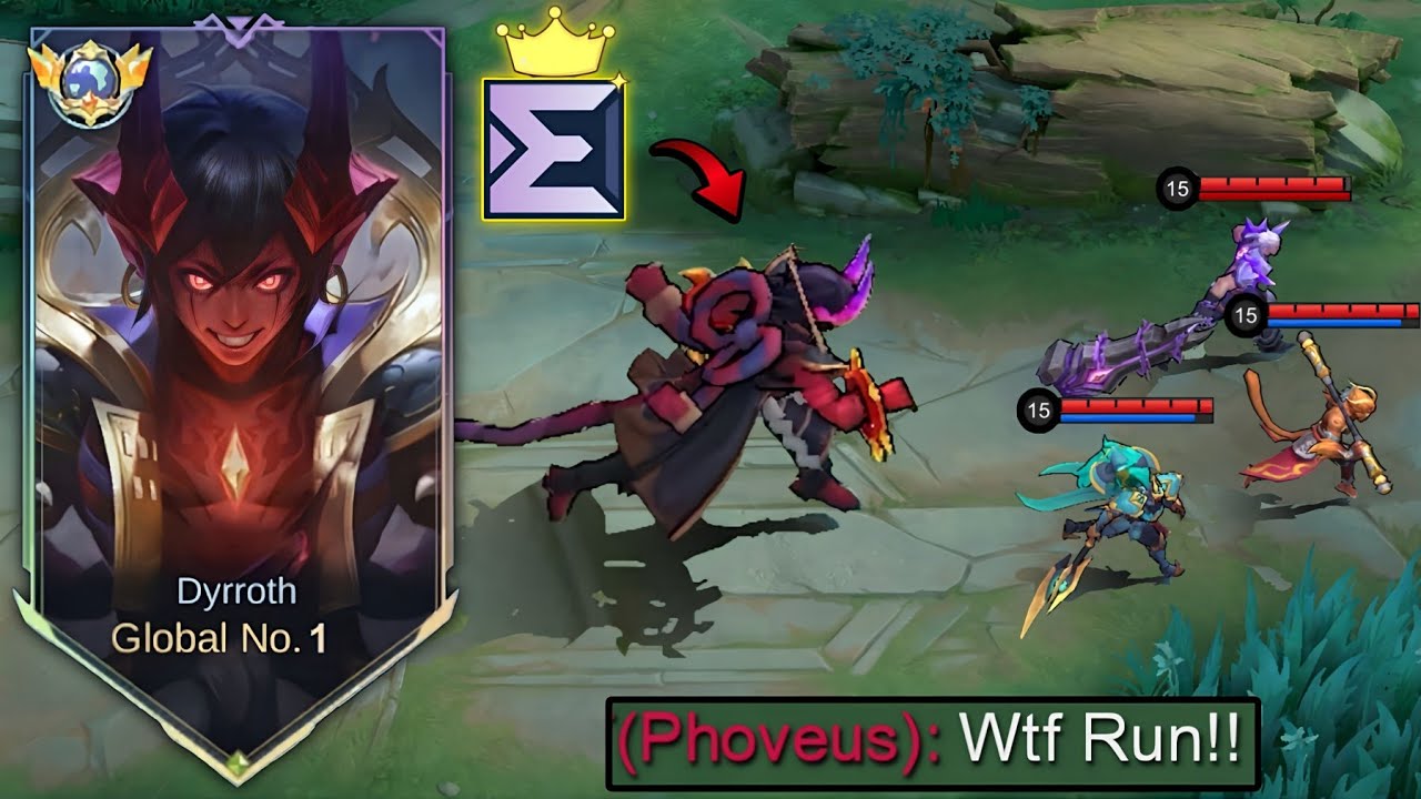 DYRROTH TOP 1 NEW INSANE LIFESTEAL DAMAGE AND MASSIVE SUSTAINABILITY TO DESTROY EVERYONE IN EXP LANE