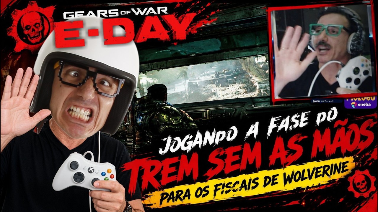 🎮🚨ELE FEZ DE NOVO! Outra Fase SEM APERTAR UM BOTÃO (Para Fiscais de Wolverine) #gearsofwars