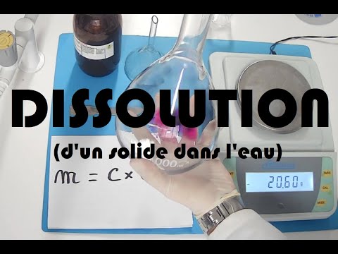 SPC Prépa BAC - TP Dissolution (d'un solide dans l'eau)