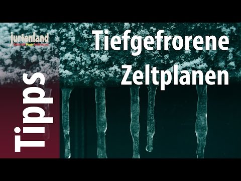 Was tun mit gefrorenen Zeltplanen? - Jurtenland