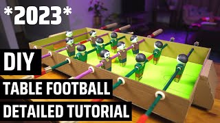 Making The Perfect Mini Foosball Table With Simple Materials!