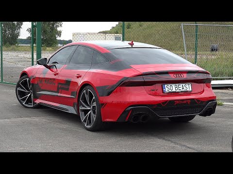 900HP Audi RS7 C8 Sportback (2020) - START UP, BRUTAL REVS (No Soft Limit) & DRAG RACE!