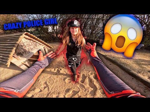 SPIDERMAN CAN NOT ESCAPE CRAZY POLICE GIRL | Spiderman Parkour POV