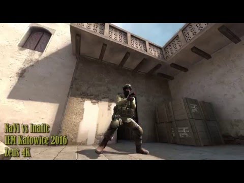 CS:GO - Zeus 4 KILLS vs fnatic @ IEM Katowice 2016