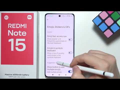 Redmi Note 15: How to Turn On/Off Emoji Suggestions