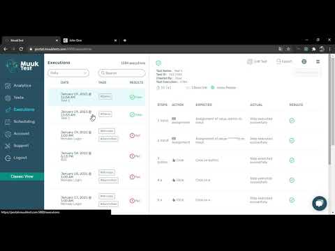 MuukTest - How to create a test and execute it