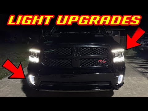 4th Gen RAM Truck Amazing Headlight Upgrade Transformation