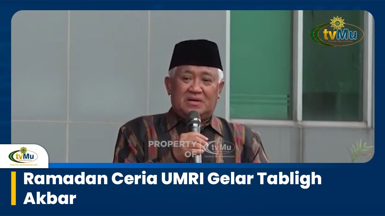 UMRI Gelar Tabligh Akbar Bersama Din Syamsuddin