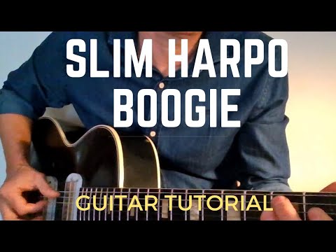 Slim Harpo style boogie blues guitar lesson (Fingerstyle) | Shake Your Hips