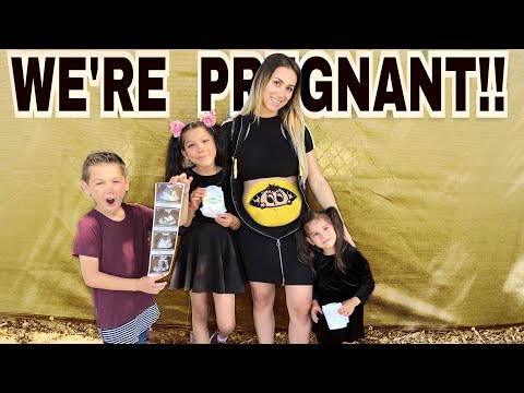 WE'RE 5 MONTHS PREGNANT (KIDS ARE IN SHOCK) !! | Familia Diamond