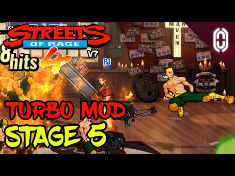 Streets of Rage 4 DLC Turbo Mod Gameplay - Stage 5 - Blaze (SOR1)