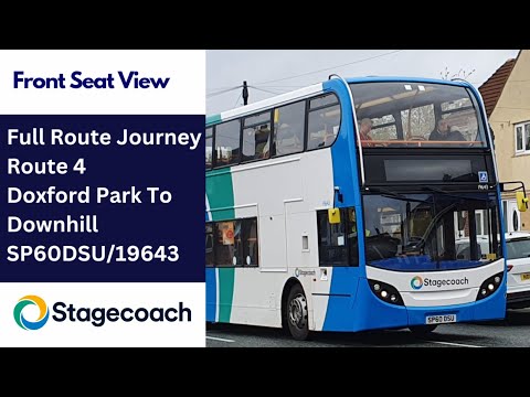 Full Route Journey | Stagecoach NE Bus Route 4 - Doxford Park to Downhill | SP60DSU/19643