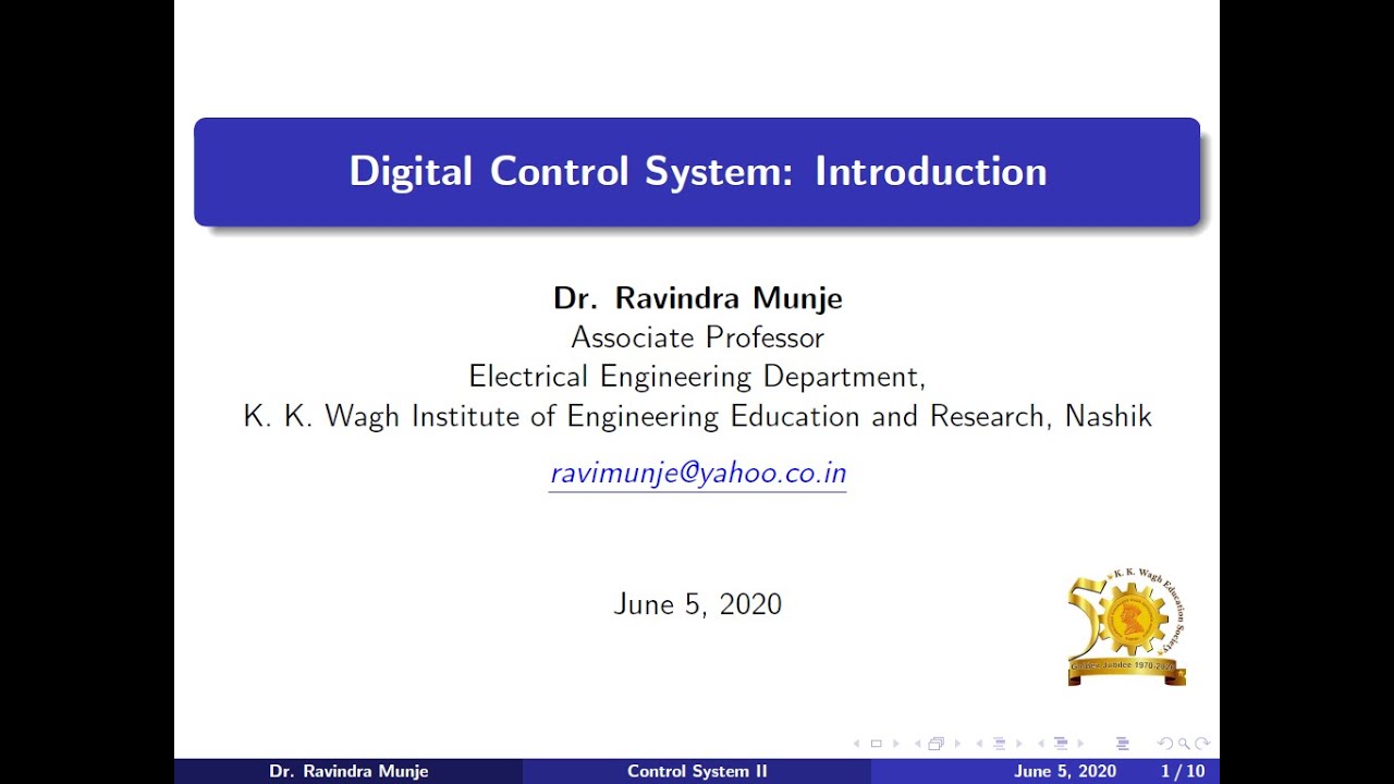 Digital Control System Lecture 1