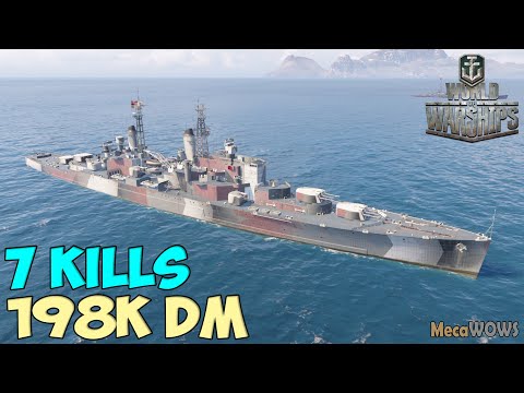 World of WarShips | Neptune | 7 KILLS | 209K Damage - Replay Gameplay 4K 60 fps
