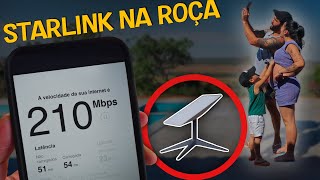 COLOCAMOS A INTERNET DO ELON MUSK NA ROÇA. A VELOCIDADE É ABSURDA!!!
