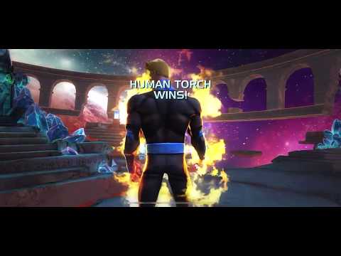 Human Torch vs Abyss Darkhawk Solo