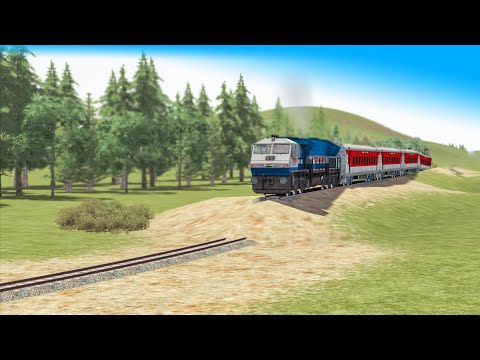 TRAINS RUNNING ON UNFINISHED RAILWAY TRACKS | WDP4 TRAIN Vs RISKY TRACKS - Train Simulator