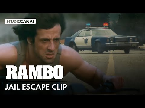 RAMBO FIRST BLOOD - Jail Escape Clip (Extended)  - Sylvester Stallone