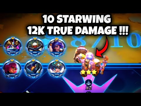 MOST BRUTAL SYNERGY 10 STARWING 12K DAMAGE #magicchessgogo 
