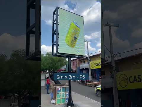 Painel de LED P5 instalado em Matões – MA | 2m x 3m P5