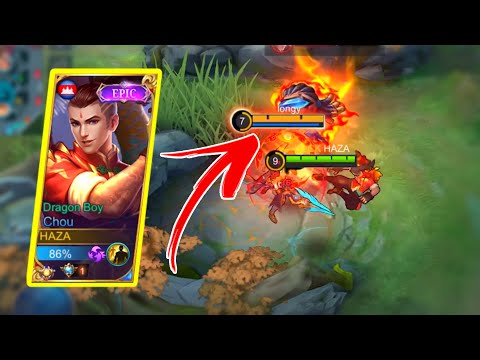 DAMAGE !!! BEST BUILD CHOU 2021 FOR ONESHOT IS HARE | HAZA GAMEPLAY MOBILE LEGENDS