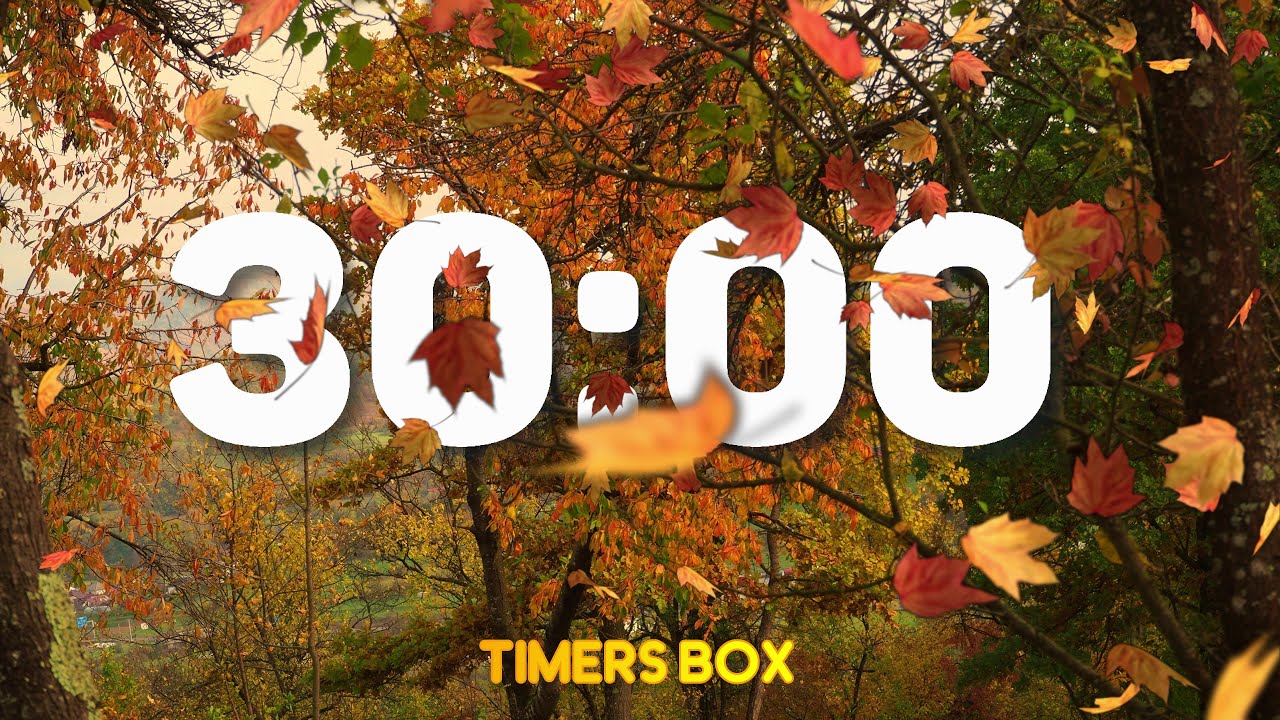 30 Minute Autumn Timer with Relaxing Music 🍂