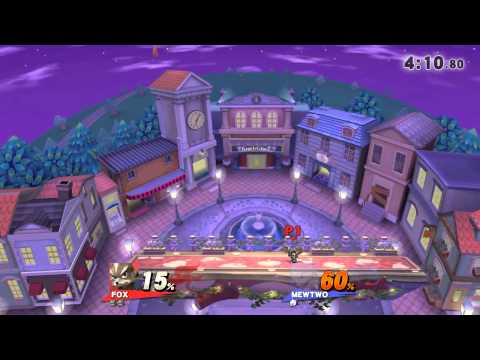 SSB4 Fox vs Mewtwo WiiU