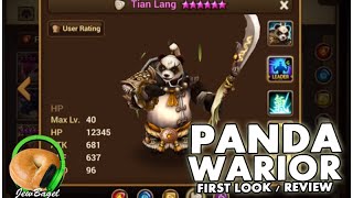 SUMMONERS WAR : Panda Warriors First Look / Review (wind, water, fire, light, dark)