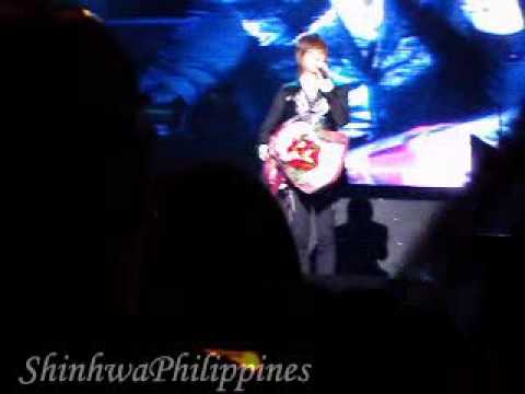 090710 Hyesung Keep Leaves in Taiwan - greeting + Don't