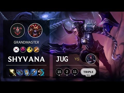 Shyvana Jungle vs Elise - KR Grandmaster Patch 10.7