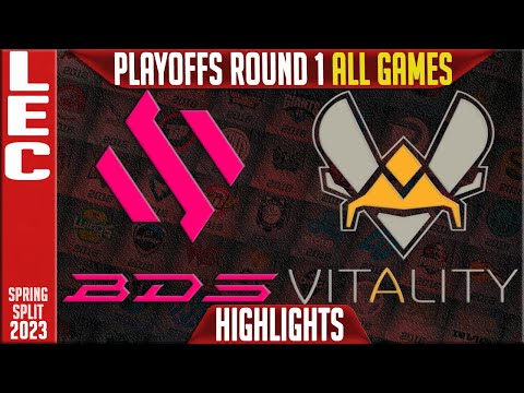BDS vs VIT Highlights ALL GAMES | LEC Playoffs 2023 Round 1 | Team BDS vs Team Vitality