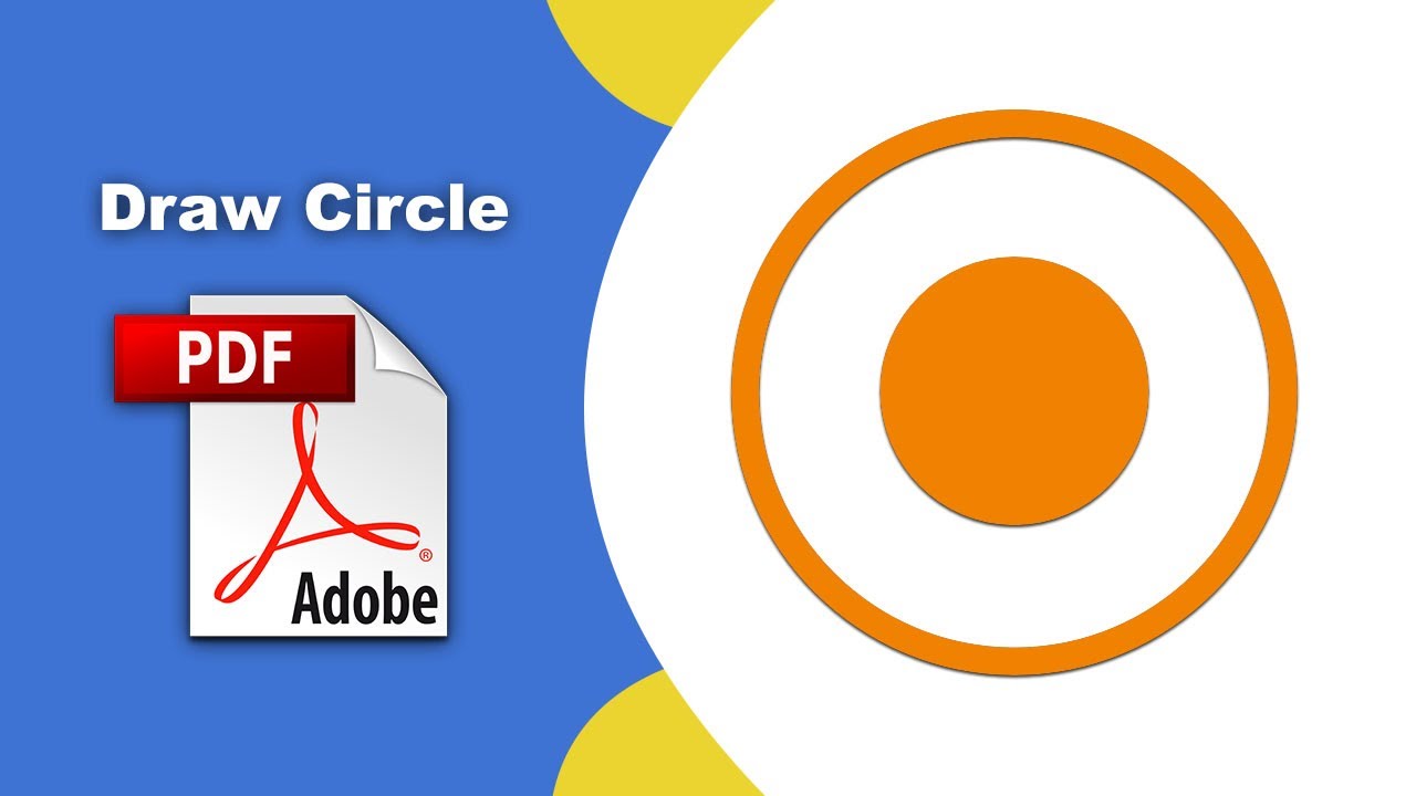 How to draw a circle shape in a pdf document (Comment) using Adobe Acrobat Pro DC