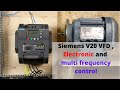 Siemens Sinamics V20 VFD Drive Remote Control Electronic And Multi Frequency Control English