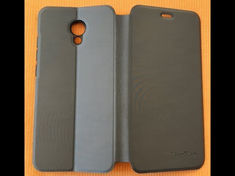 Solid Color Flip Wallet Phone Case for MEIZU M6 - Slate Blue from Gearbest