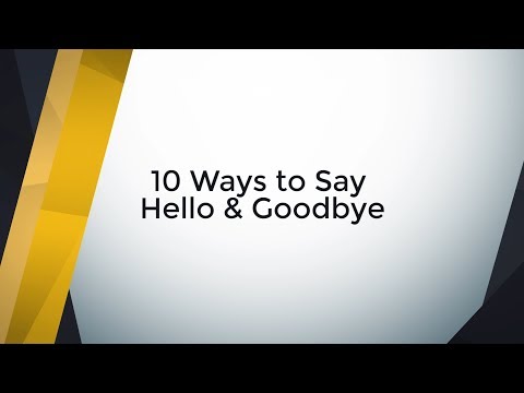 10 Ways to Say Hello & Goodbye (Beginner Phrases)