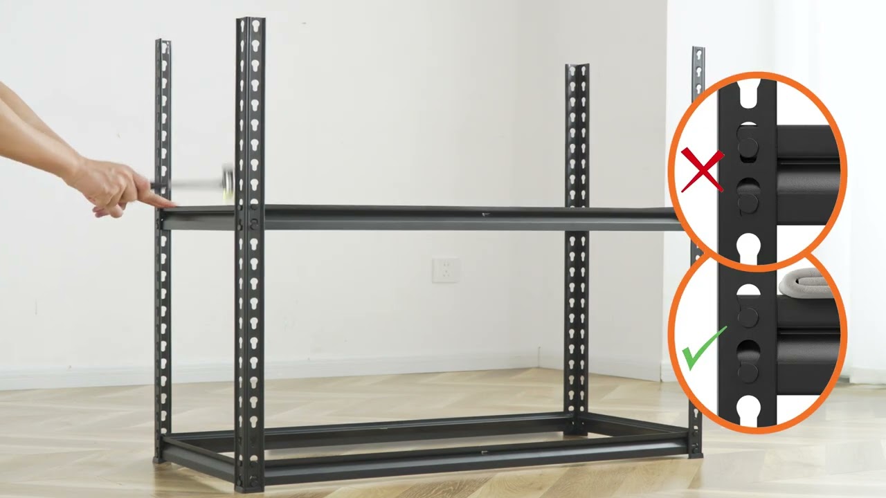 REIBII large garage shelf is coming! Easy installation for everyone，give it a try!