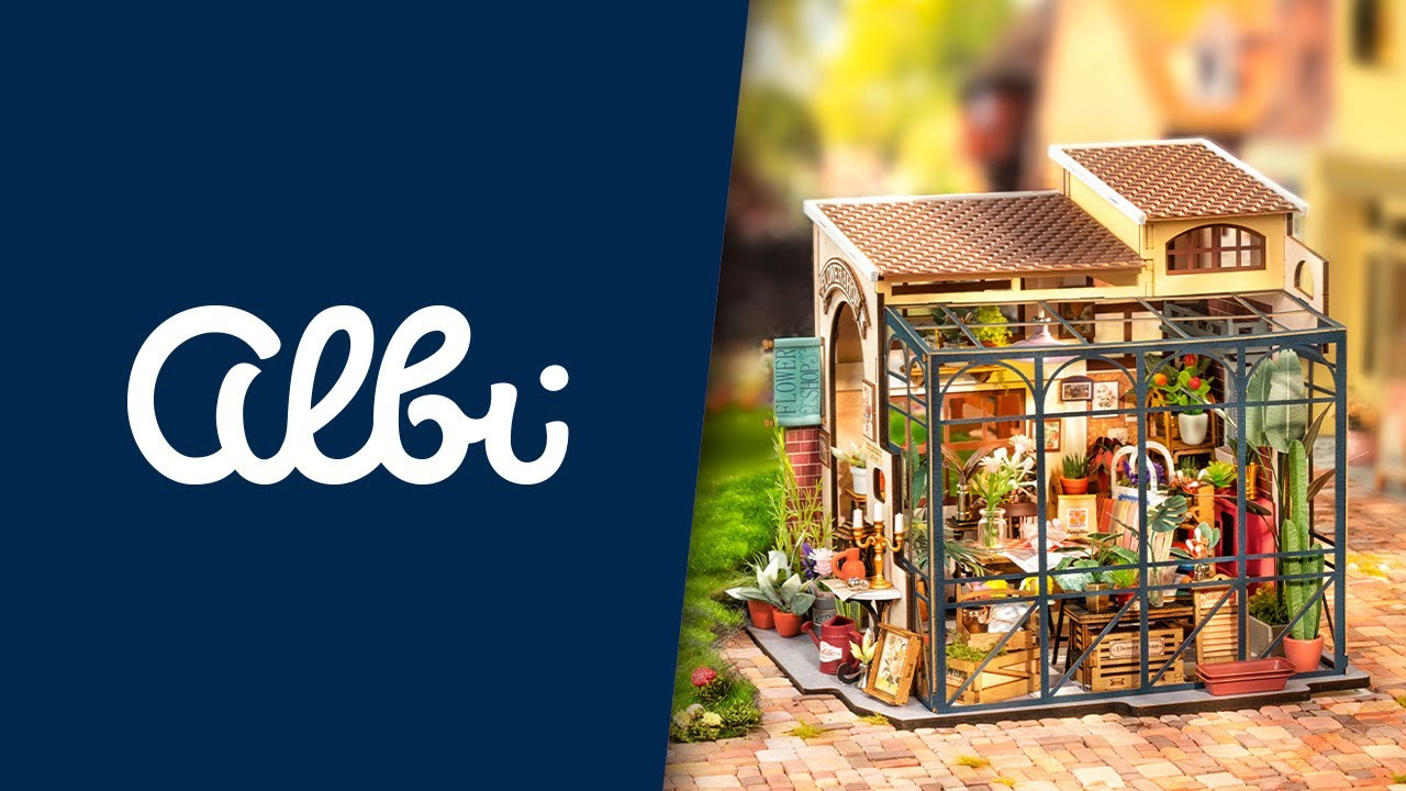 Miniaturní domeček - Květinářství - představení