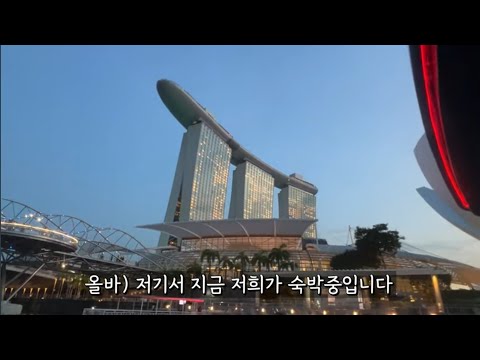 🇸🇬 마리나 베이 샌즈 호텔 싱가포르 럭셔리 호텔과 쇼핑몰
