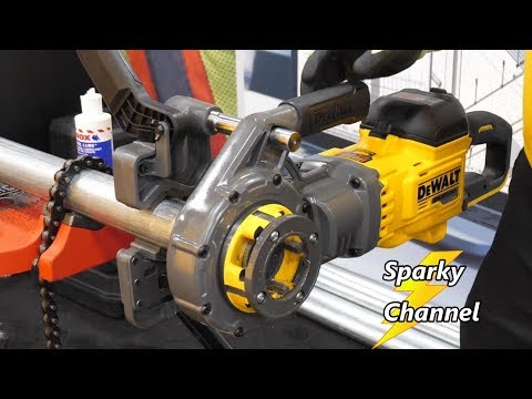 DeWalt New 60V Max Pipe Threader DCE700X2 From NECA 2019
