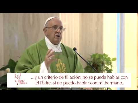 Jesús nos pide hacer la paz entre hermanos: El Papa Francisco en Casa Santa Martha HD (12/06/2014)