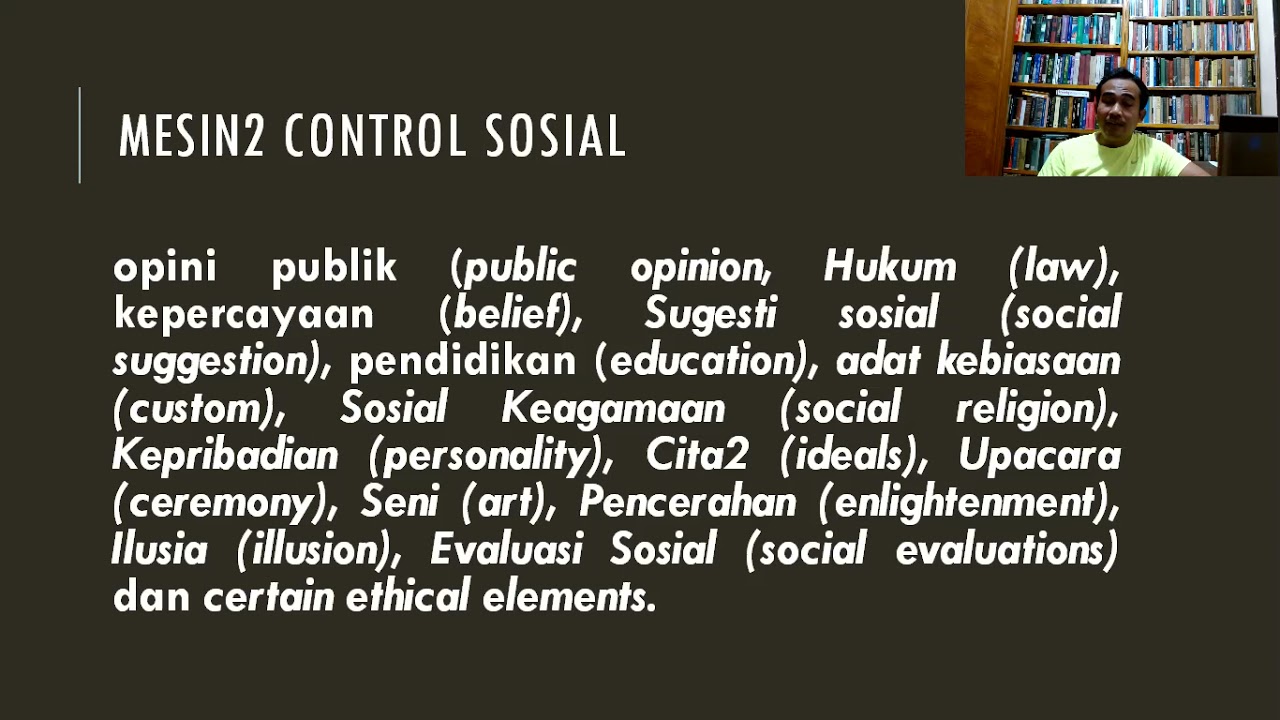 Hukum Sebagai Kontrol Sosial #KuliahHukumdanMasyarakat