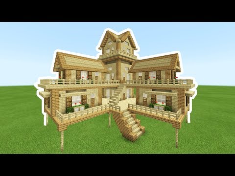 Minecraft Tutorial: How To Make A 2 Player Ultimate Wooden Survival House 2019
