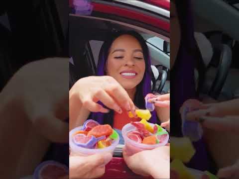 WHO WON? DO YOU LIKE GUMMY CANDY? 🤣 #karlabustillos #shorts