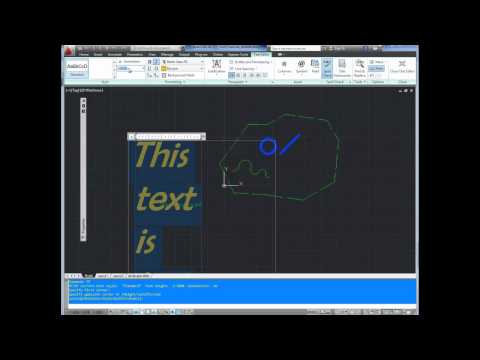 Autocad Tutorial; Basics Pt8 Add Text Using MText