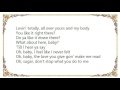 Gerald Levert - The Top of My Head Lyrics