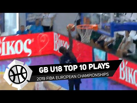 GB Under-18 Top 10 Plays at FIBA European Championships 2019 - Tomiwa Sulaiman punches one!