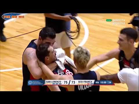 #BCLAmericas  Apasionante final de San Lorenzo 75 - Franca 73