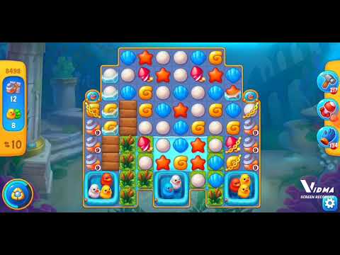 Fishdom. 8498 level no boosters and diamonds. 15 moves